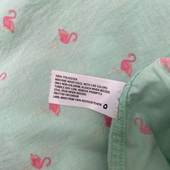 Merona - Mint Flamingo Shirt - Picture 4 of 4